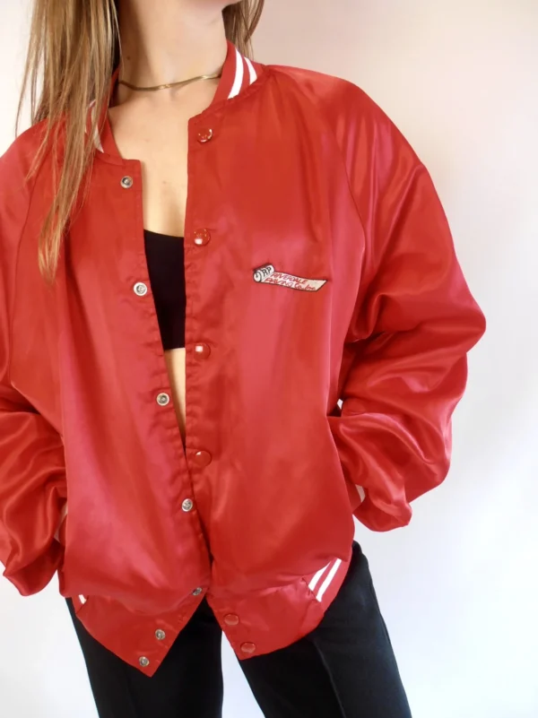 Vintage Bomber Jacket Red