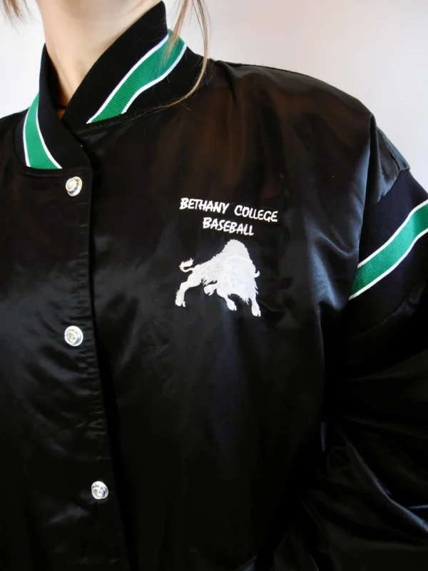 Vintage Bomber Jacket Black - Image 4