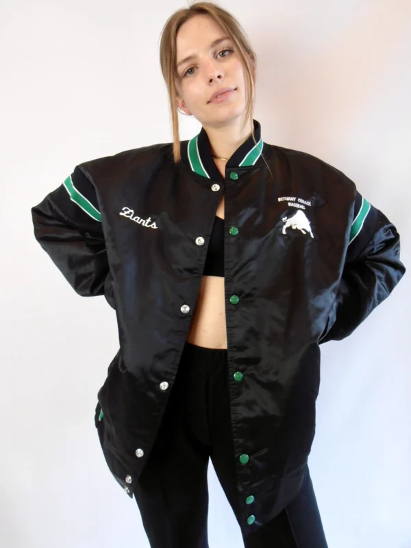 Vintage Bomber Jacket Black - Image 2