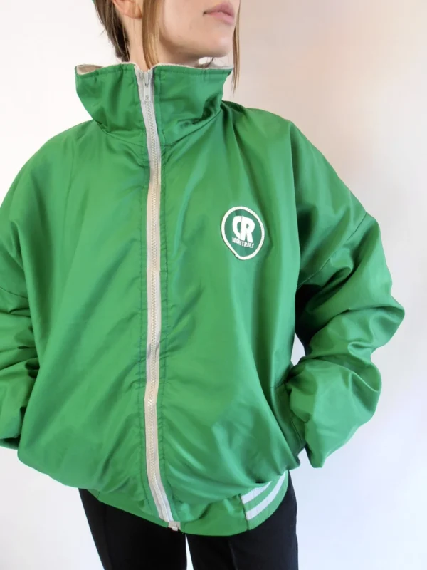 Vintage Bomber Jacket Green - Image 2